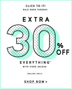 extra 30% off