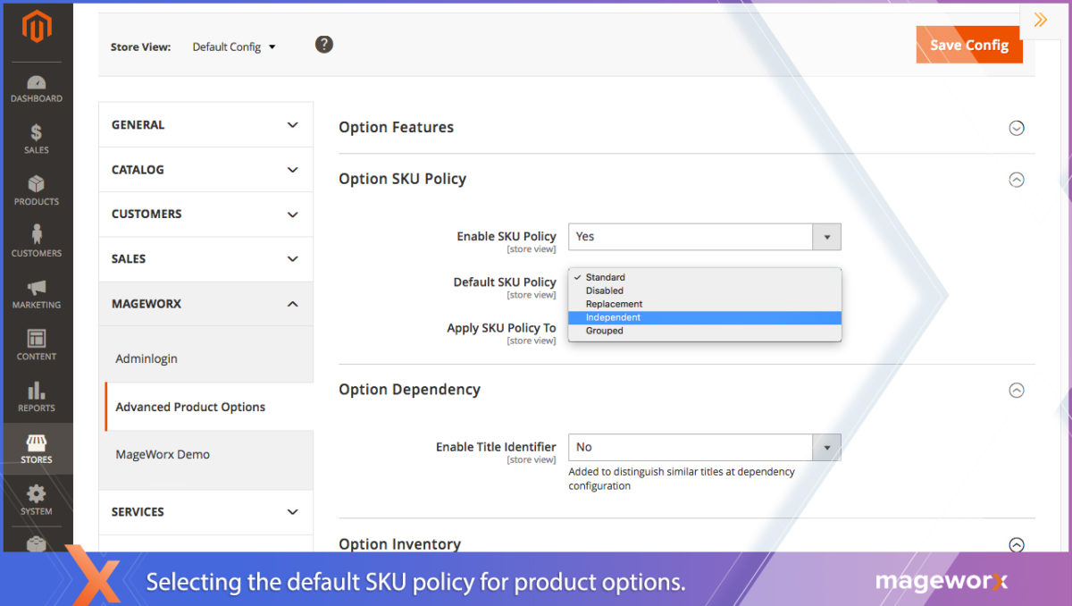 SKU Policy Configuration - Backend for Magento 2