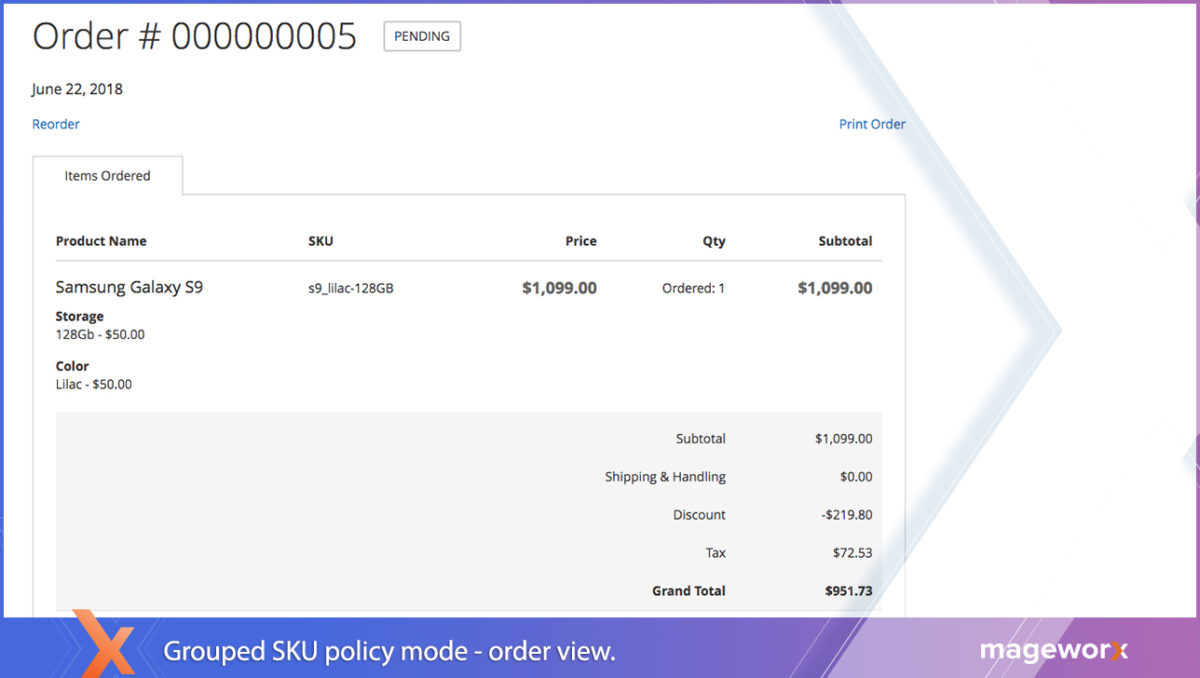 Grouped Mode - SKU Policy