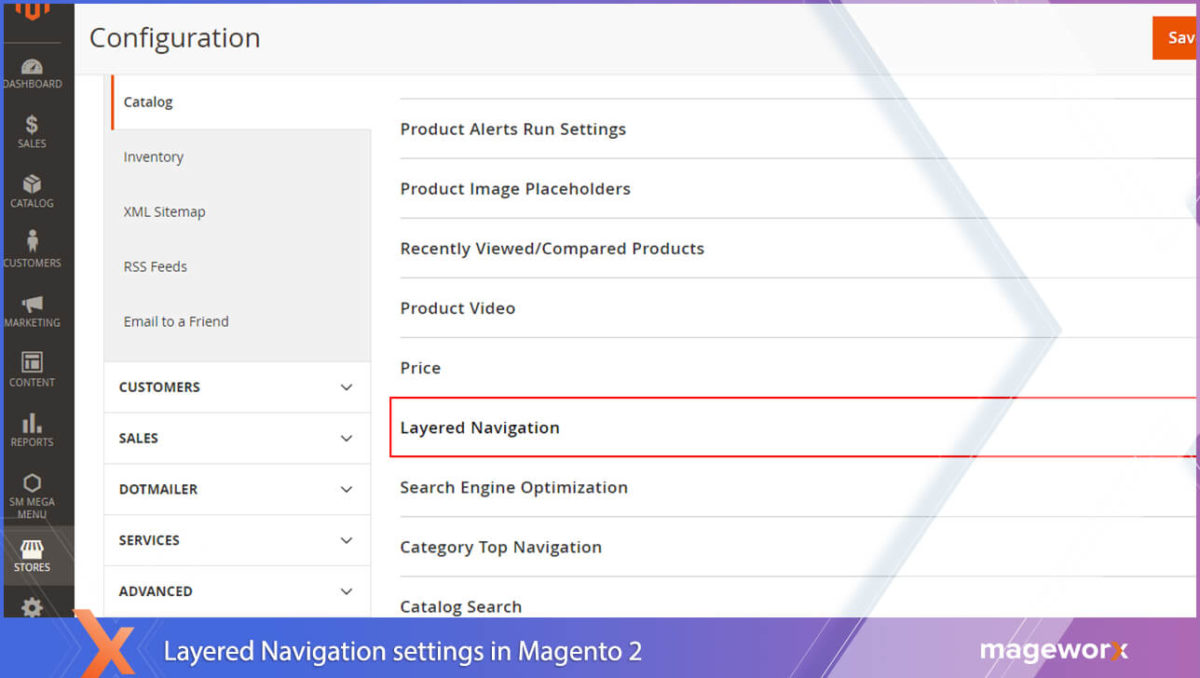 Layered Navigation in default Magento out of the box