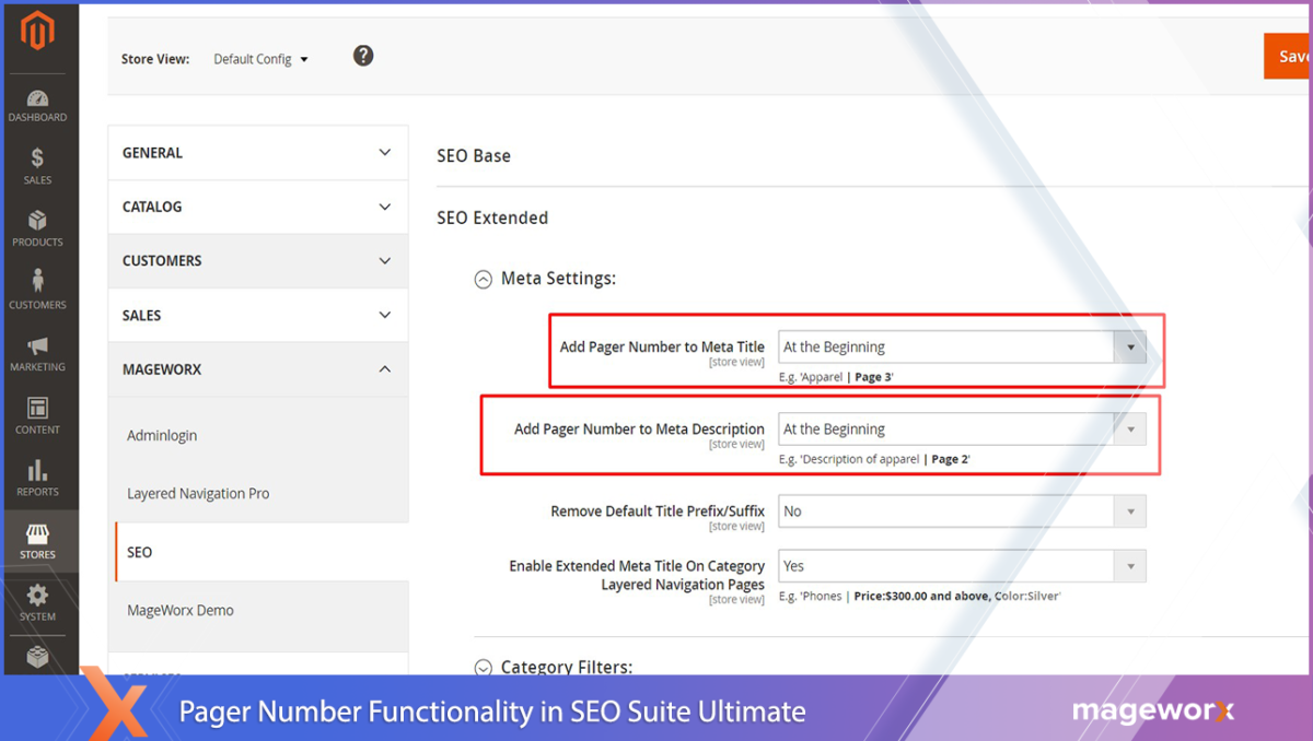 Pager Number Functionality in SEO Suite Ultimate