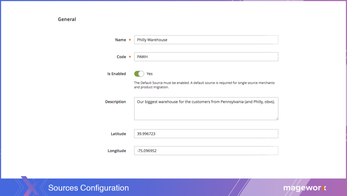 Magento 2 Sources Configuration | MageWorx Blog