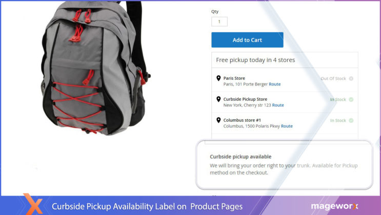 Curbside Pickup in Magento 2 by MageWorx