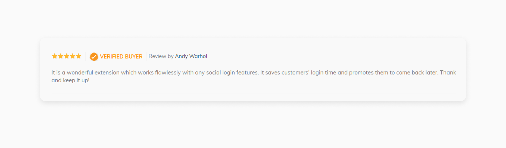 feedback of BSS Commerce Social Login