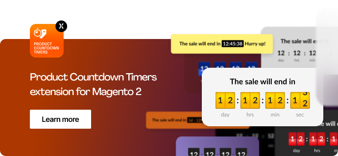 Magento 2 Countdown Timers