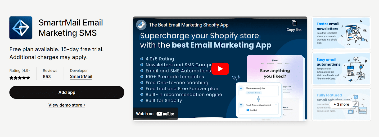 marketing automation for shopify - smartrmail