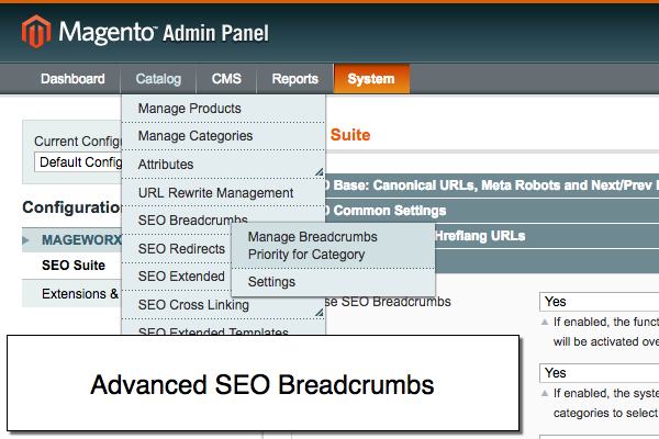 Magento SEO: Magento cross links.