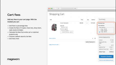 cart fees as a magento fee