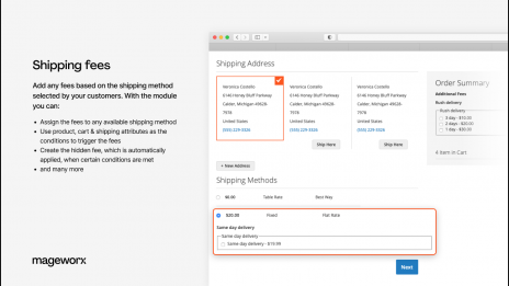 shipping additional fees in magento 2