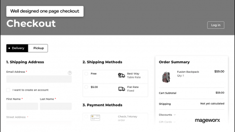 Magento 2 One Step Checkout on the front-end