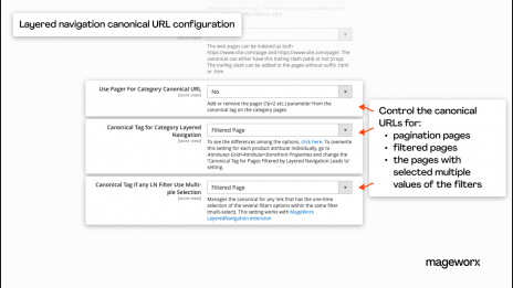 Magento SEO - canonical URL configuration for Layered Navigation