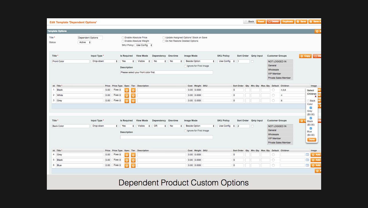magento dependencies