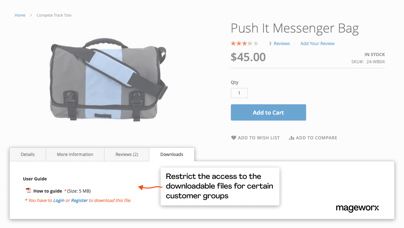 restricting access to magento upload file