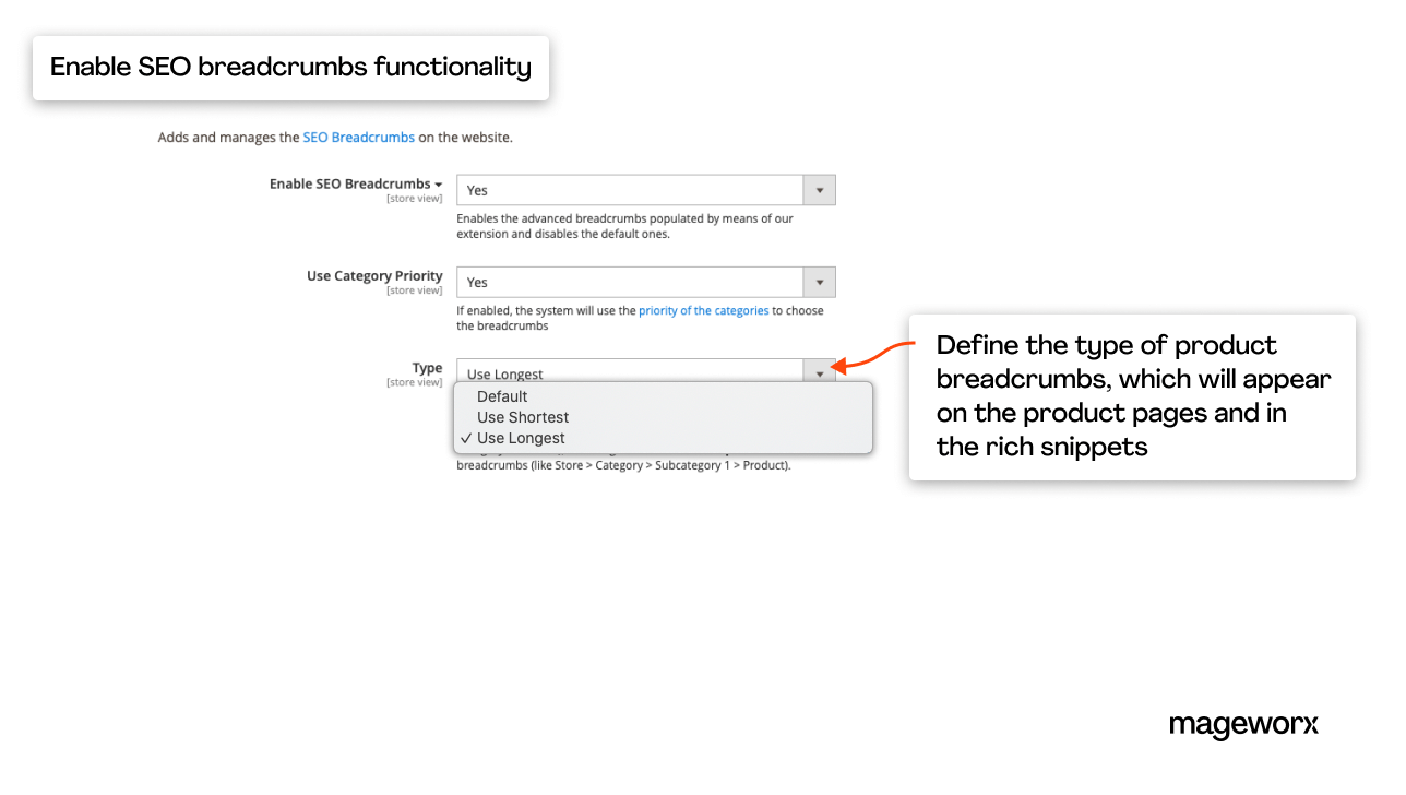 Magento 2 SEO breadcrumbs