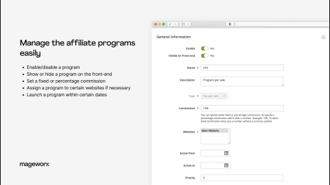 managing affiliate marketing magento