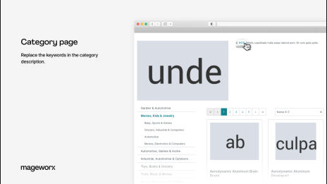 seo cross linking strategy  replacing keywords in the category description