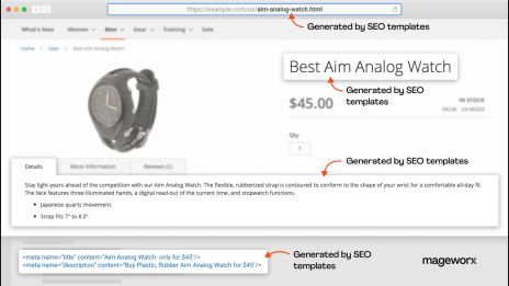 Magento 2 SEO: advanced metadata optimization possibilities with the help of SEO templates