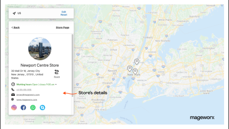 Add search details to Magneto store locations