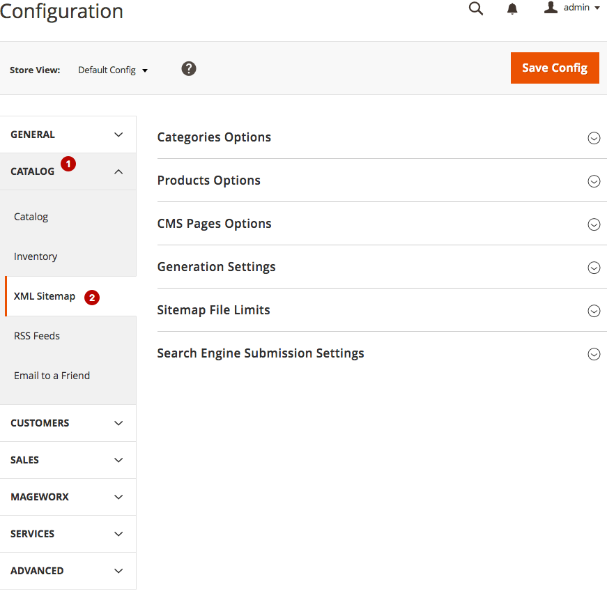 Magento 2 sitemap