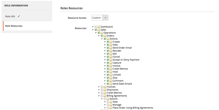 Magento 2 permissions management