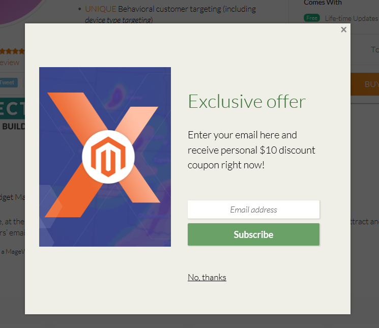 Magento 2 subscription