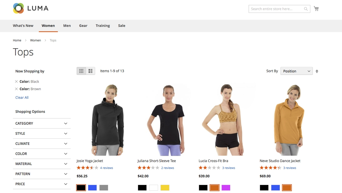 Magento Layered navigation