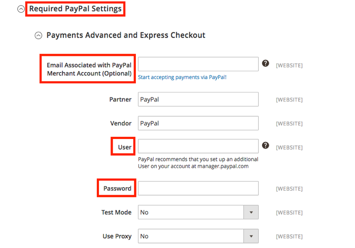 Paypal Magento 2