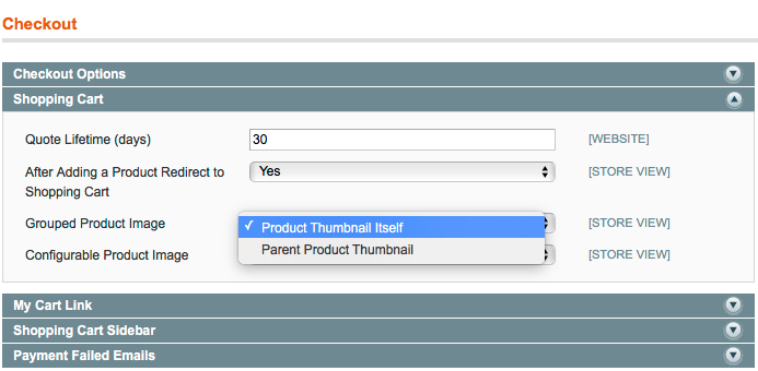 Magento grouped product configuring