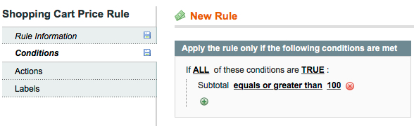 shipping Rules Magento