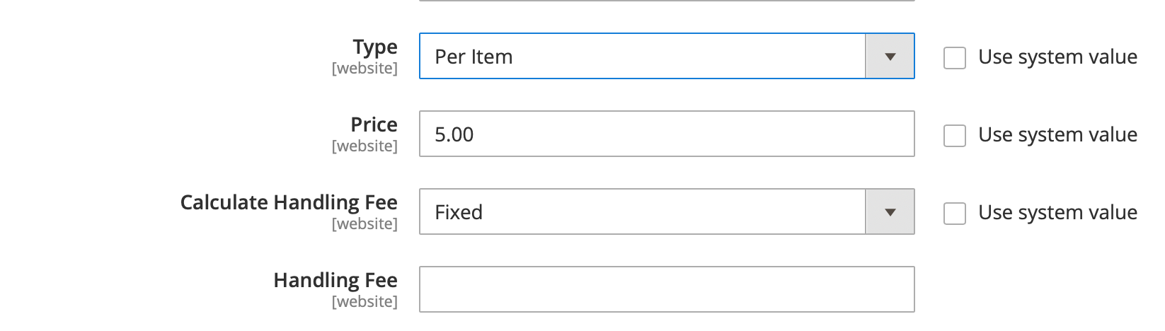 Magento 2 flat rate method